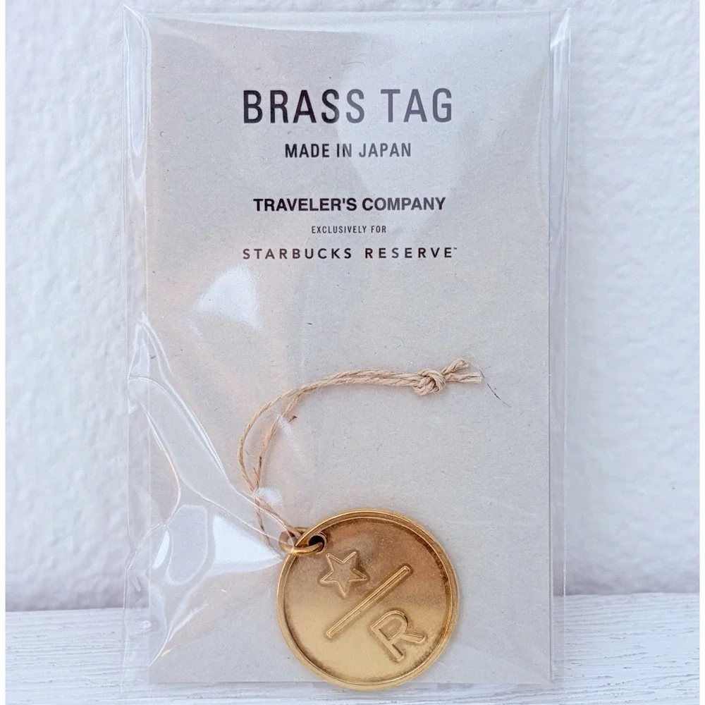 TRAVELER'S notebook Starbucks Reserve Tokyo Brass Tag Charm JAPAN
